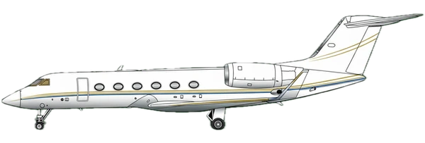gulfstream g graphic rendering trans background